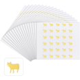 thumbnail image 1 of 2400pcs Beef Meal Stickers 0.4'' Gold Cow Wedding Food Choice Sticker Kitchen Indicator for Place Card Party Supplies Beef - Gold diy, 1 of 7