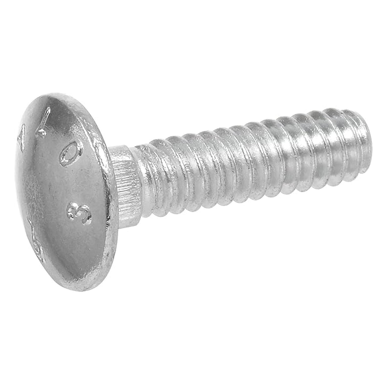 240180 Carriage Bolt, 3/8 x 4-Inch, Steel, Zinc-Plated, Silver, 50-Pack