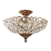 2402/6-Elk Home-Seneca - 6 Light Semi-Flush Mount in Traditional Style with Victorian and Luxe/Glam inspirations - 14 Inches tall and 20 inches wide