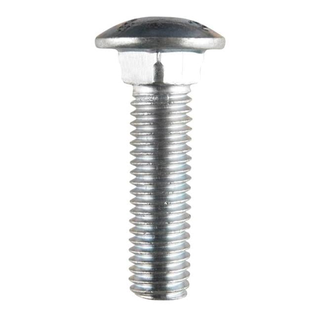240294 0.5 x 2 in. Zinc Plated Carriage Screw Bolt