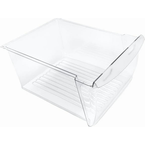 240351061 Refrigerator Crisper Drawer Bin by Lifetime Appliance Clear Replacement for Frigidaire & Kenmore Models