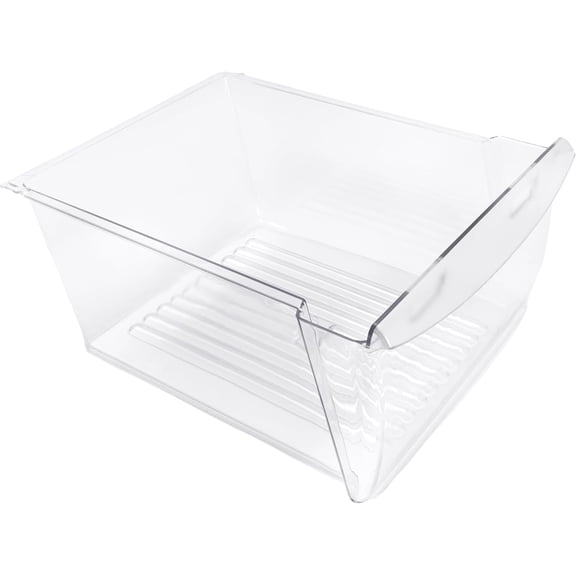 240351061 Upper Crisper Pan Compatible with Frigidaire Refrigerator Freezer Crisper Drawer Replacement for 240351005 240351062 Plastic (PC) Clear