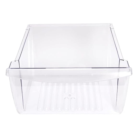 240351207 Crisper Pan Drawer (Bottom) Compatible with Refrigerator AP2115971, 240351203, 240351206, 240351209 Freezer Door Shelf Bin Replacement Only (Clear)