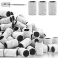 thumbnail image 1 of 240Grit Nail Sanding Bands for Nail Drill, 100Pcs Fine Grit Nail Sanding Bands for Nail Drill with 3/32” Nail Sanding Bit for Natural Nail, Sanding Band for Nail Drill Set for Manicure & Pedicure, 1 of 7