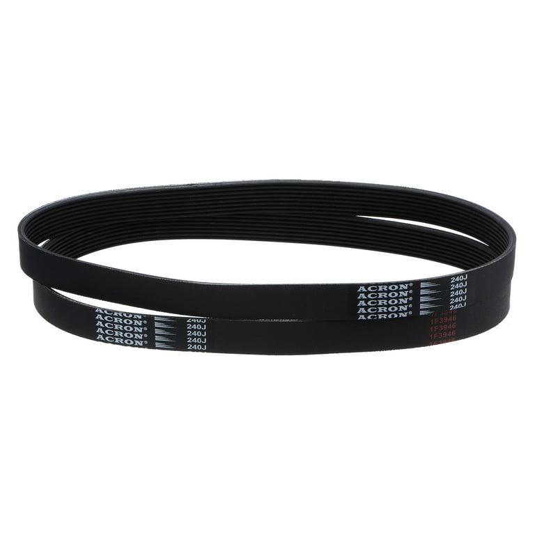 240J8 PJ V Ribbed Belt 8 Ribs 24 Length x 0.74 Width EPDM Industrial Transmission Serpentine Belt 2 Packs