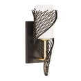 thumbnail image 1 of 240K01MBFG-Varaluz Lighting-Flow - 1 Light Left Wrap Wall Sconce-Matte Black Finish, 1 of 5