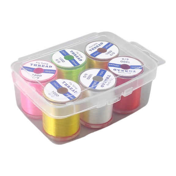 240M Fly Tying Thread 6 Color High Strength Strong Tension for All Fishing