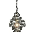 thumbnail image 1 of Varaluz Flow 1-Lt Twist Mini Pendant - Matte Black/French Gold, 1 of 4