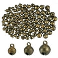 thumbnail image 1 of 240Pcs 3Sizes Mini Jingle Bell Vintage Bronze Small Elliptical Brass Bell for Crafts and Christmas Festival Decor8-12mm, 1 of 6