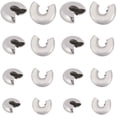 thumbnail image 1 of 240Pcs 4 Style 304 Stainless Steel Crimp Beads Covers Stainless Steel Color 6.5x5.8mm Hole: 1.8mm 60pcs/style, 1 of 5