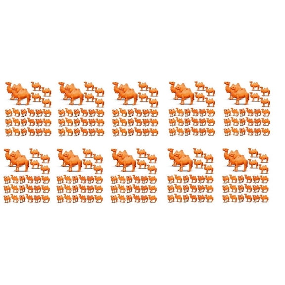 240Pcs Camel Figurines Miniature Toys Camel Models Animal Figurines for Cake Toppers Home Desktop Ornaments Decor