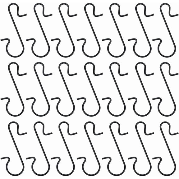 240Pcs Christmas Ornament Hook Stainless Steel S Shaped Hooks Black Metal Bendable Wire Holiday Hangers Ornaments Connectors for Xmas Tree Party Hanging Decoration Accessories Black DIY