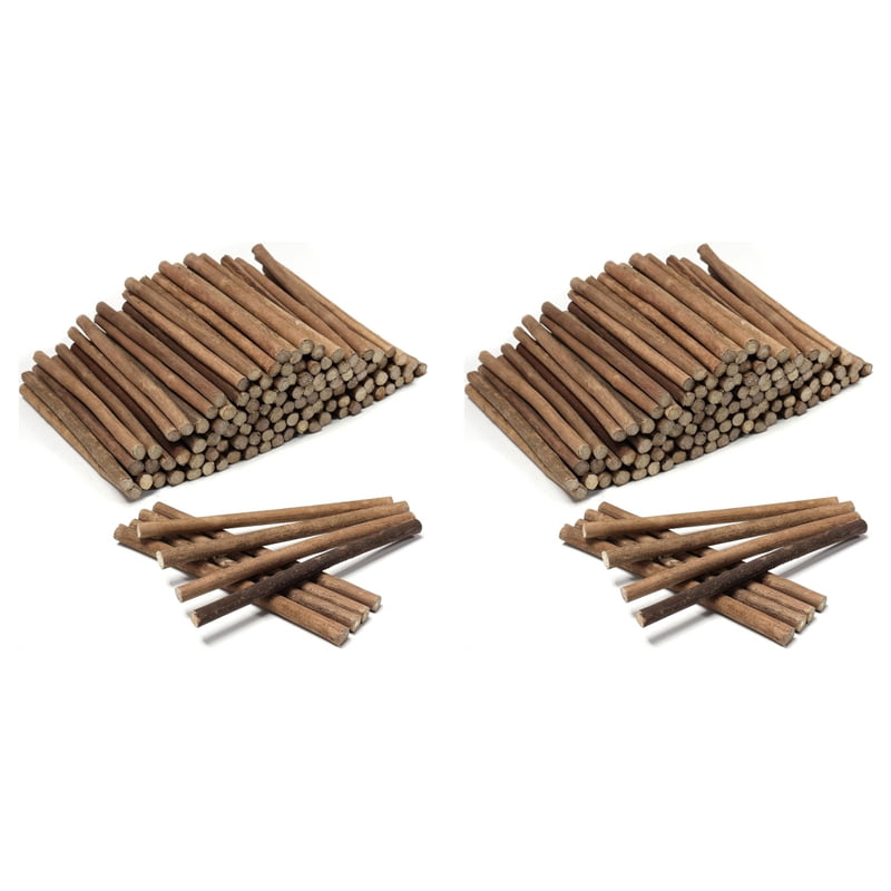 240Pcs Craft Sticks, 6 Inch Long Wood Sticks for Crafts, Twigs Sticks Wood Logs for Decoration, DIY Crafts Photo Props