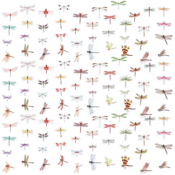 240Pcs Dragonfly Stickers 6 Style Realistic 3D Dragonfly Wall Stickers DIY Mobile Phone Case Photo Props Room Decoration DIY