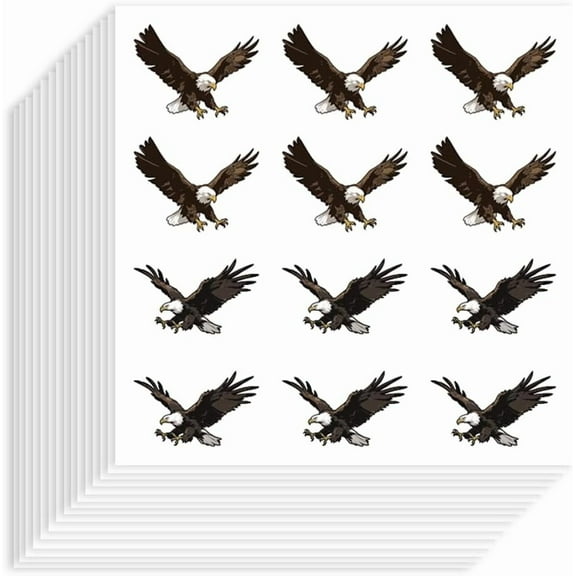 240Pcs Eagle Stickers 1Inch Self-Adhesive Paper Decorative Stickers Waterproof Animal Planner Decals for Scrapbook Calendar Journals Crafting Party Gift Bag Decor colorful