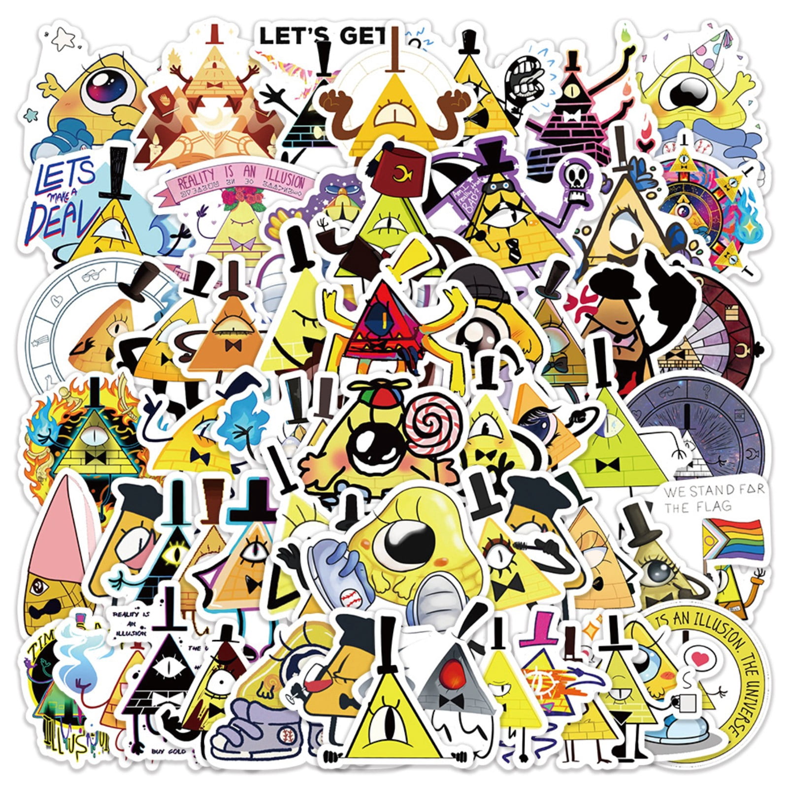 240Pcs Gravity Falls Stickers, Water Bottle Stickers for Kids, Kawaii ...