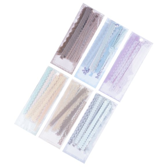 240Pcs Lace Decorative Sticker Aesthetic PET Sticker for Scrapbooking Journal Photo Album Laptop Phone Case Wrapping