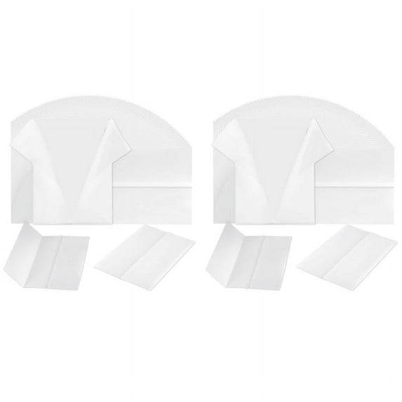 240Pcs Pre-Folded Vellum Paper, Printable Vellum Jackets Translucent Vellum Paper 5X7 Inch Vellum Paper Wraps
