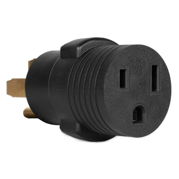 240V 50-Amp 12000-Watt Generator to Appliance Adapter, NEMA 14-50P 4-Prong Plug to NEMA 6-50R 3-Prong Appliance Outlet (GNA650)