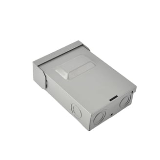Thomas & Betts Carlon PVC Single Gang Shallow Outlet Box – 8 Cubic Inch Capacity, 4 Knockouts, Nail-on Bracket, For Basement Walls & Tight Spaces