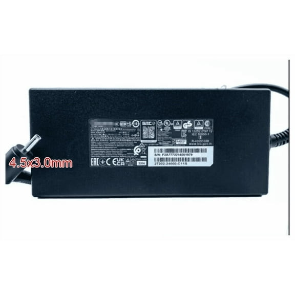 240W 20V 12A MSI Pulse 15 GL76 GL66 Gaming Laptop Charger A20-240P2A 4.5x3.0mm AC Adapter