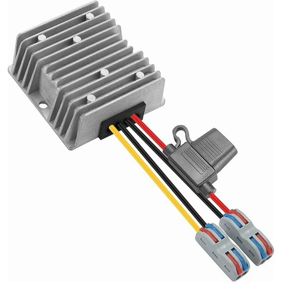 240W 30-60V to 24V DC-DC Buck Converter, 24V 10A Waterproof Voltage Step-Down Power Transformer Supply Module for Automotive, RV, Marine, Boat Dock,Solar Panel, Off-Grid, Golf Cart