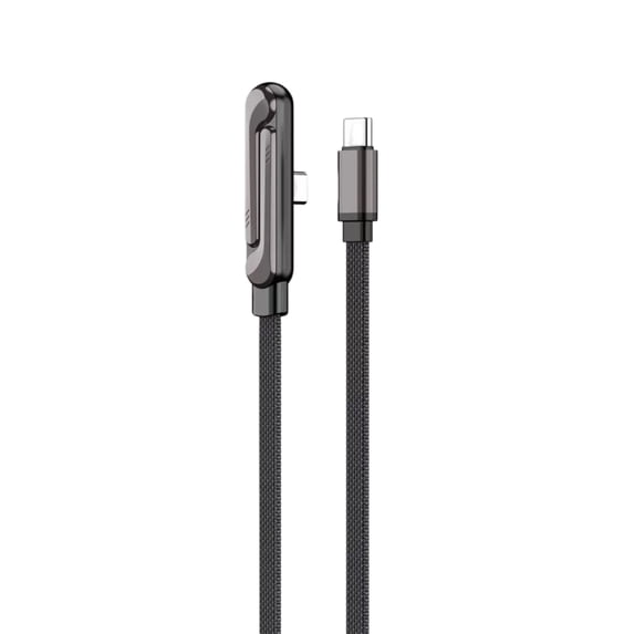240W Braided USB-C Fast Charging Cable with Built-in Phone Stand High Speed Power Delivery for Laptop Durable Heavy Duty Nylon Cord Universal Tech