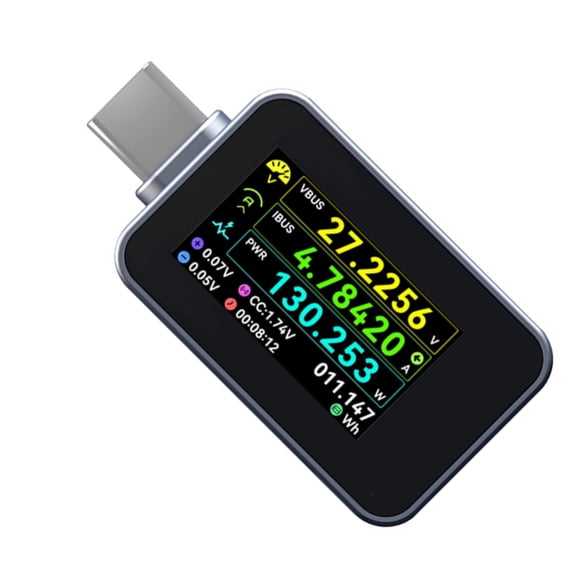 240W Digital USB C Current Electricity 50V Charging Tester Voltmeter Ammeter Charging Mobile Power Charging