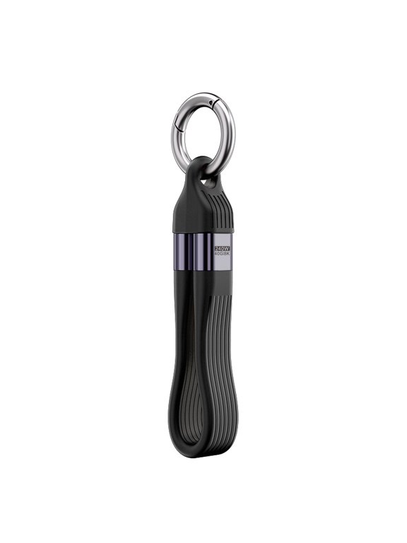 240W Fast Charging & 40Gbps Data Transfer Type-C Cable with Keychain Design, Compatible with Laptop, Tablet, Phone, 8K Video Output, Durable and Portable,Black
