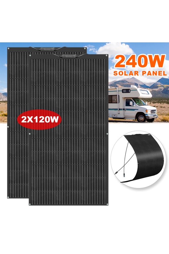 240W Flexible solar panel Monocrystalline solar panel for motorhome balcony power station