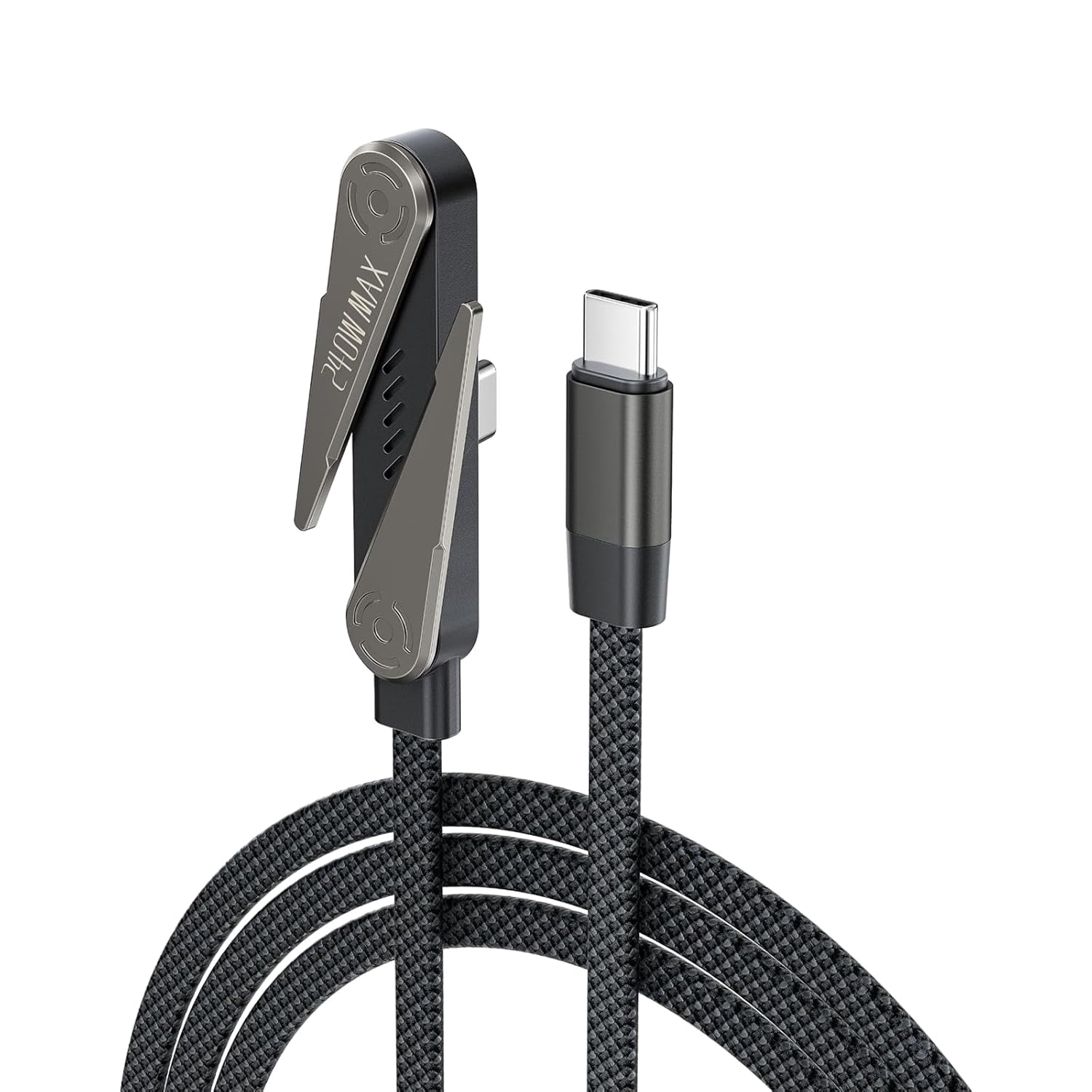 240W Invisible Stand Fast Charging Cable, Sideways Phone Charger, 90 ...