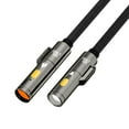 thumbnail image 1 of 240W Male Type C Charging Cable with LED Light Function for Camping, 1 of 13