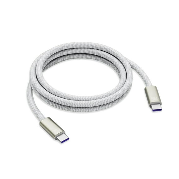240W TYPE-C to C Fast Charging Cable, Braided Nylon, for iPhone 17 17Pro 17Pro max/Samsung/Notebook/Switch, 3FT,White