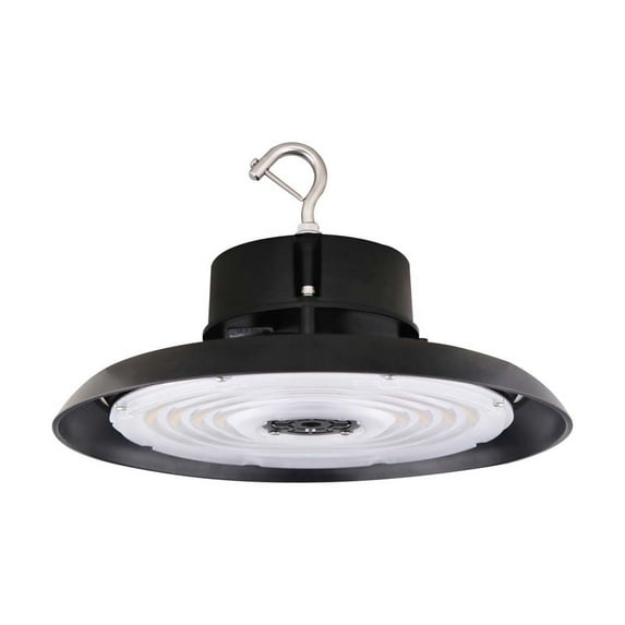 240W UFO LED High Bay 33360 Lumens 4000K 120-277v 0-10V Dimmable Black Finish