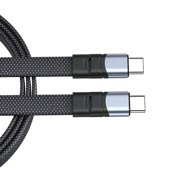 240W USB C TypeC Charging and Data Cable PD240W 40Gbps/8K60hz Video Flat Nylon Cord for Home and Travel Use