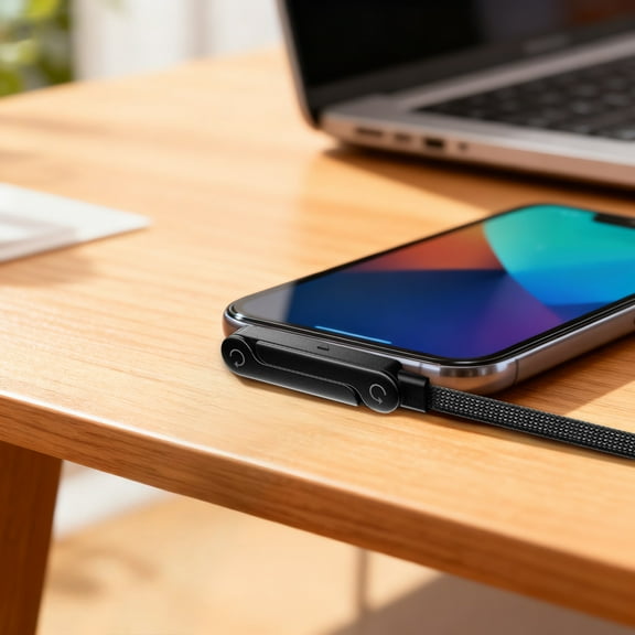 240W USB C to USB C Cable Fast Charge Cable with Built-in Phone Stand 2026 T-Shaped Foldable USB-C Cord 90 Degree USB C Cable Right Angle Multi-Functional Charger Cord, 4.9FT