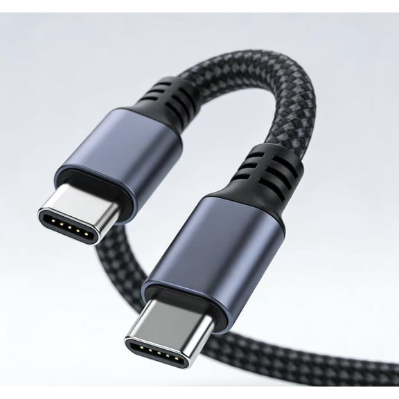 240W USB C to USB C Cable, Fast Charging Type C Charger Cord, Braided USBC for iPhone 17 16 Pro Max Samsung S25 S24 MacBook Air 15 M3 iPad Switch 1M
