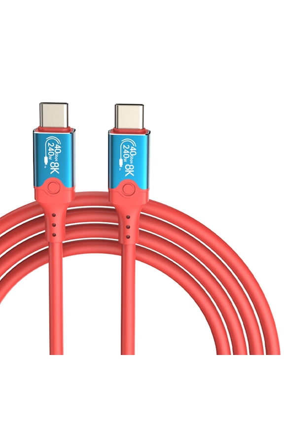 240W USB Cable 40Gbps Data Transfer 8K@60Hz Video Display Cable USB C Data Transfer Fast Charging Cable for Phone