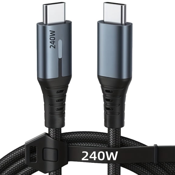 240W Ultra-fast Charging, High-speed Data Transmission, TYPE C to TYPE C Data Cable, Compatible with Devices Such As Samsung, iPhone 15/16, MacBook/iPad/Xiaomi