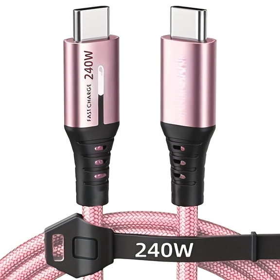 240W Ultra-fast Charging, High-speed Data Transmission, TYPE C to TYPE C Data Cable, Compatible with Devices Such As Samsung, iPhone 15/16, MacBook/iPad/Xiaomi