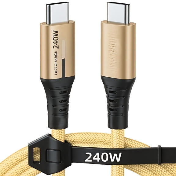 240W Ultra-fast Charging, High-speed Data Transmission, TYPE C to TYPE C Data Cable, Compatible with Devices Such As Samsung, iPhone 15/16, MacBook/iPad/Xiaomi