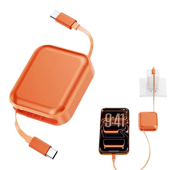 240W retractable data cable with dual Type-C ports Fast Charging Data