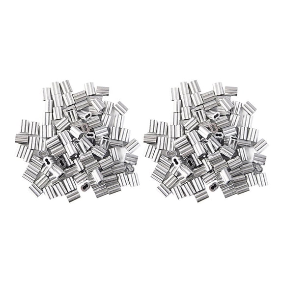 240X Aluminum Crimping Loop Sleeve for 2mm Diameter Wire Rope and Cable
