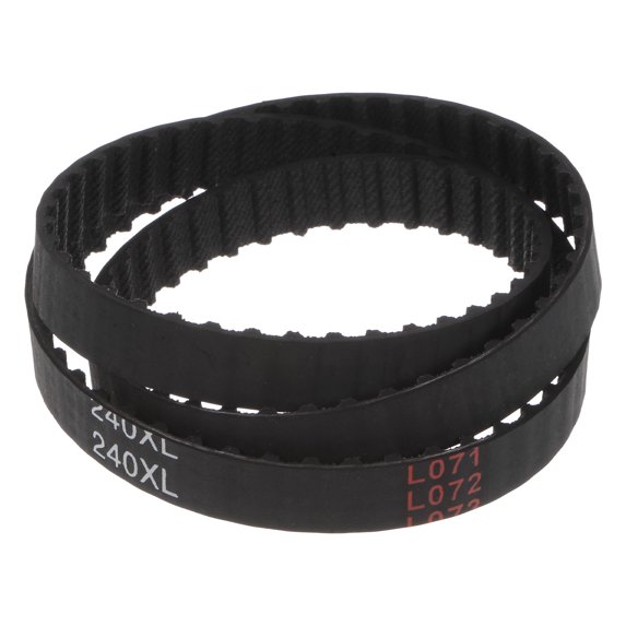 240XL 037 Timing Belt 120 Teeth Rubber Geared Cogged Belt, 0.37" Width, 0.20" Pitch