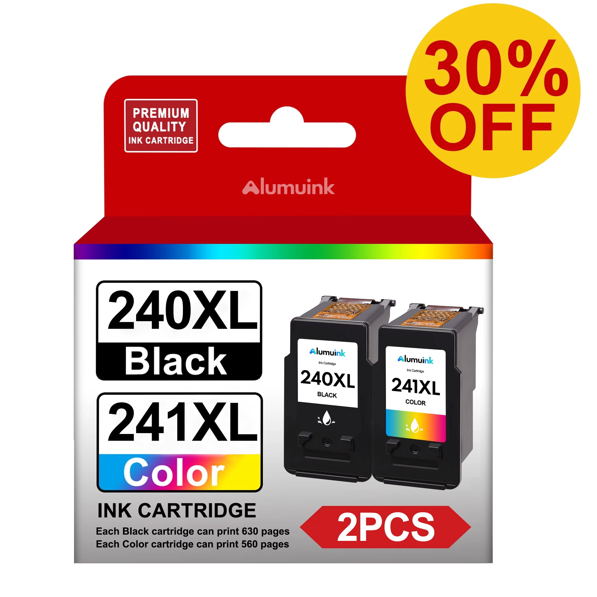 240XL 241XL 2 Pack Replacement for Canon Ink Cartridges for PIXMA MG3620 MG3620 MG3620 MG4120