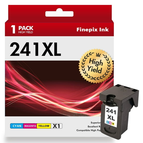 240XL 241XL Ink Cartridge Compatible for Canon 241 CL-241XL for MG3620 MX470 MG3520 TS5120 MG3522 MG3122 MX432 MX512 MX532 MX372 Printer CL 241xl (1 Pack Tri-color)