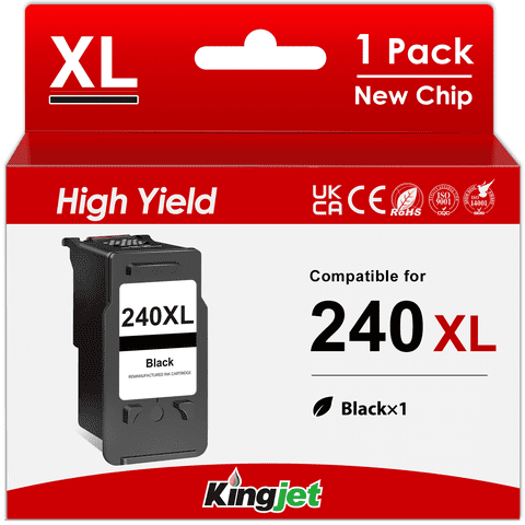 240XL Black Ink Cartridge Compatible for Canon Ink 240 for Canon PG 240 Ink Cartridge (1 Pack)