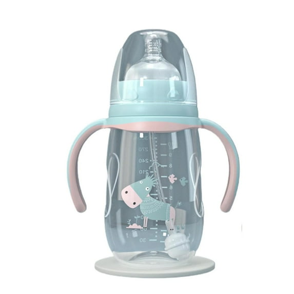 240ml/300ml Drop Proof Wide Caliber Bottle With Handle Breast Feeding-Bottle