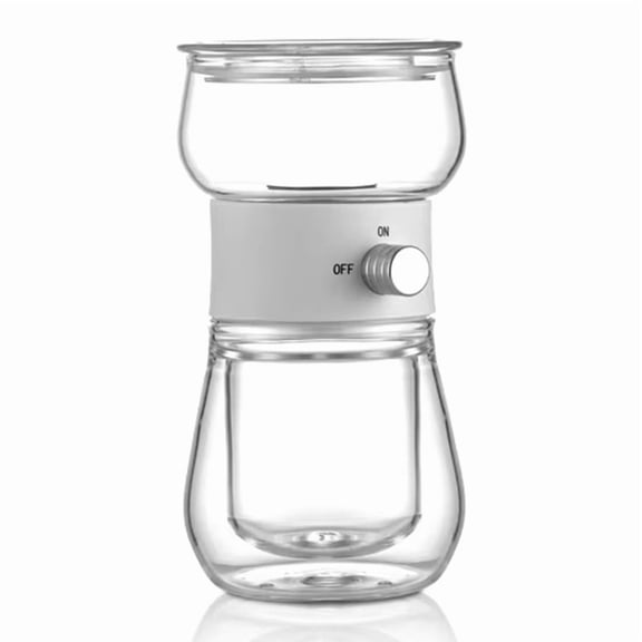 240ml Glass Tea Pot Set with One-Key Separation, Stainless Steel Filter and Travel Tea Infuser,Ideal for Steaming Tea,1 x glass tea kettle 1 x storage bag