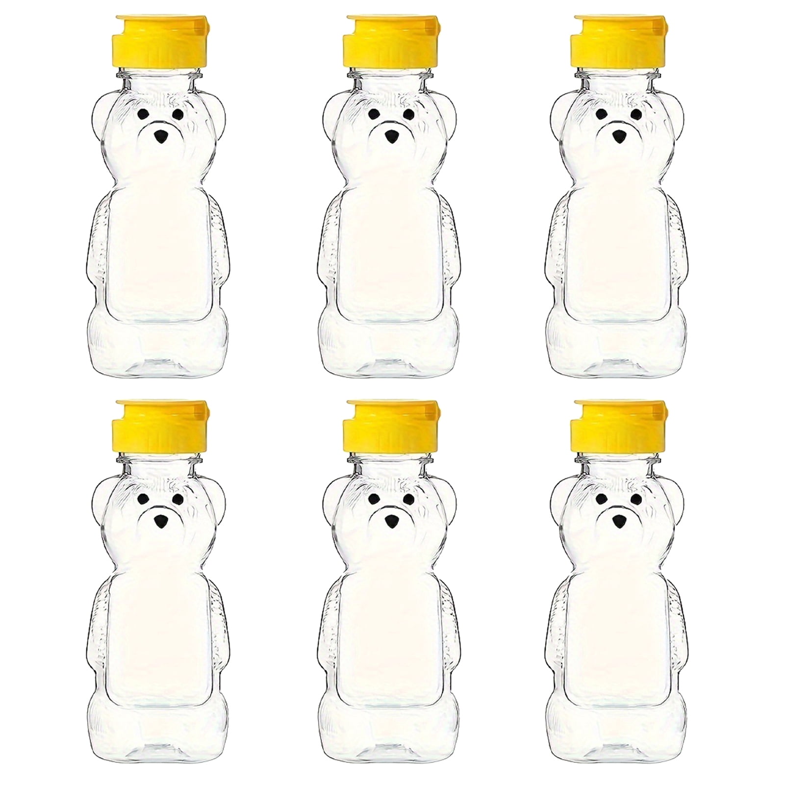 240ml Plastic Bear Honey Bottle Jars Empty Honey Squeeze Container with ...